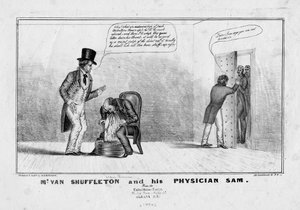 Mr. van Shuffleton és orvosa, Sam, 1836 körül alkotó: American School