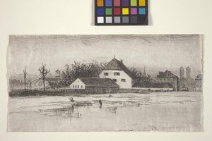 München a Marsfeldből (rézkarc) alkotó: American School