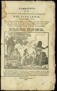Elbeszélés Jane Lewis fogságáról és gondviselő szökéséről, 1832-ben alkotó: American School