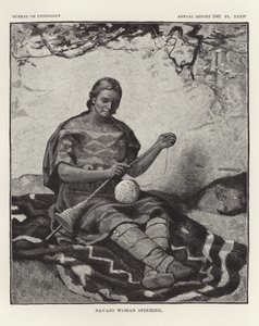 Navajo nő forog alkotó: American School