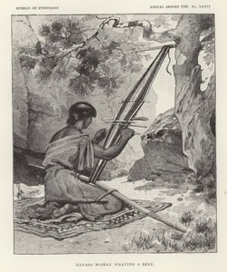 Navajo nő övet sző alkotó: American School
