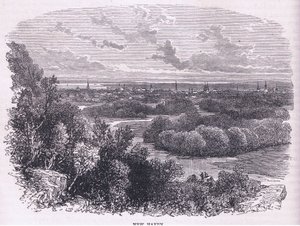 New Haven, illusztráció Cassell története az Egyesült Államok pubjából. készítette: Petter & Galpin 1890 körül (litho) alkotó: American School