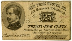 New York Oyster Co., 119 Merrimac és 57 Portland St., 1862 alkotó: American School