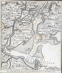 New York a 18. század közepén (litho) alkotó: American School