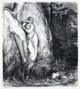 Nixes, Thomas Keightley (1789-1872) The World Guide to gnómok, tündérek, tündék és más kis emberek kalauzából, Megjelent 1880, (BW gravírozás) alkotó: American School