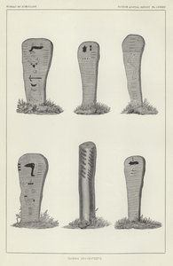 Ojibwa Grave-Posts alkotó: American School