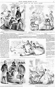 Old Abes első éjszakája a Fehér Házban, 1860 körül alkotó: American School