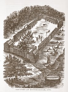 Old Fort Boonsborough-ban, 1775 alkotó: American School