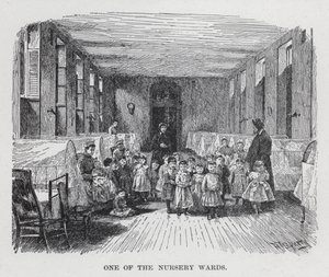 Az egyik bölcsődei kórterem (litho) alkotó: American School