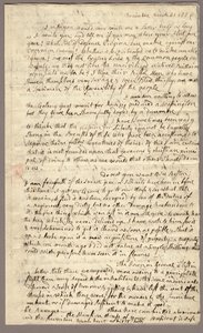 1. oldal, Abigail Adams levele John Adamsnek, 1776. március 31. - április 5. (tinta papíron) alkotó: American School