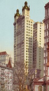 Park Row Building, New York, 1900-2009 körül (színes litó) alkotó: American School