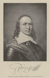 Peter Stuyvesant, Új-Hollandia főigazgatója (litho) alkotó: American School