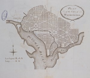 Washington város eredeti terve 1793-ban alkotó: American School