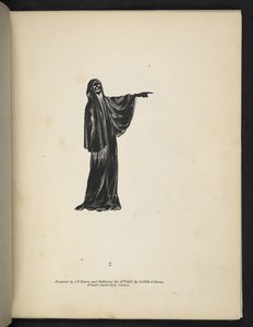 2. tábla. Egy szellem fekete ruhában, a 