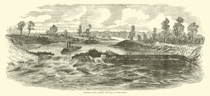 A hordárflotta áthaladt a gát mellett Alexandriában, 1864. május alkotó: American School