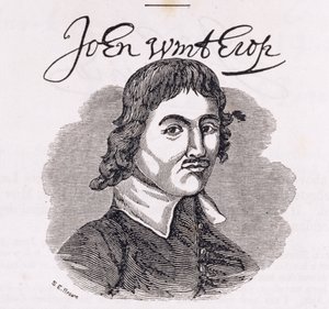 John Winthrop (1588-1649) portréja a „Connecticut Historical Collections”-ből, John Warner Barber, 1856 alkotó: American School