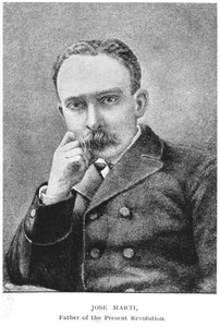 Jose Marti (1853-95) portréja Murat Halstead Kuba történetéből, 1898. alkotó: American School