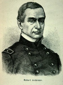 Robert Anderson őrnagy (1805-71) portréja (litho) alkotó: American School