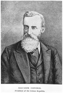 Salvador Cisneros Betancourt (1828-1914) portréja Murat Halstead Kuba történetéből, 1898. alkotó: American School