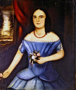Egy testvérpár portréi (olaj, vászon) (lásd még: 349154) alkotó: American School