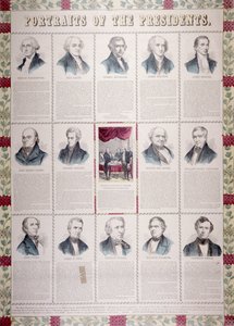 Az elnökök portréi alkotó: American School