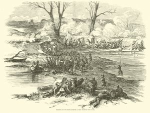A hatodik Missouri helyzete a Bayou átkelése után, 1862. december alkotó: American School