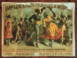 Barlow, Wilson, Primrose és Wests Mammot Minstrels Colored Masquerade plakátja