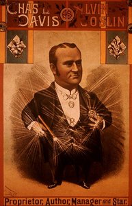 Chas L. Davist reklámozó plakát Alvin Joslin szerepében (színes litó) alkotó: American School
