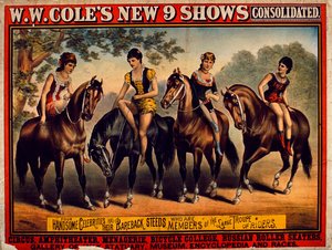 Plakát reklám W.W. Coles New 9 Show Consolidated