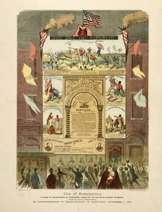 Az „Emancipáció Marylandben, november 1.” című plakátja alkotó: American School