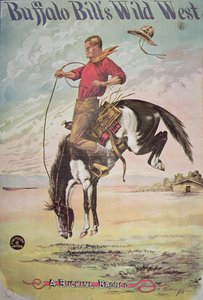 Buffalo Bill (1846-1917) vadnyugati show-jának plakátja, 1885 körül (színes litho) alkotó: American School