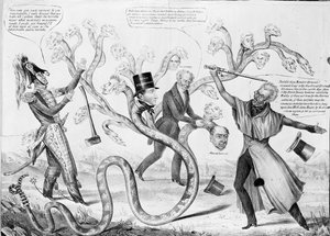 Andrew Jackson elnök (1767-1845) megölte a Hidrát alkotó: American School
