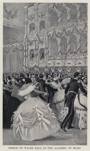 Prince of Wales Bál a Zeneakadémián (litho) alkotó: American School