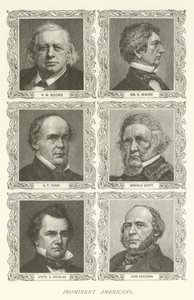 Prominens amerikaiak, H W Beecher, William H Seward, S P Chase, Winfield Scott, Stephen A Douglas, John Ericsson alkotó: American School