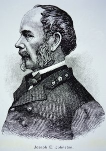 Joseph E. Johnston tábornok (1807-1891) portréja (litho) alkotó: American School