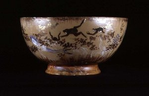 Punch Bowl a "paszta a pasztára" módszerrel, az Ohio állambeli Cincinnatiben található Rookwood gyárból alkotó: American School