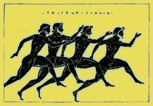 Verseny, illusztráció: Victor Duruy Görögország története, 1890-ben (digitálisan javított kép) alkotó: American School