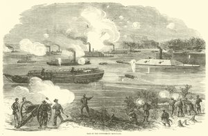 A konföderációs vaskalaposok lerohanása, 1865. február alkotó: American School