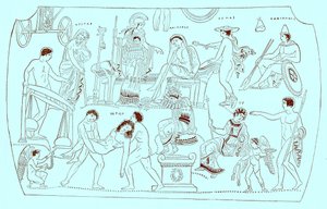 Hektor váltságdíja, Victor Duruy Görögország története című illusztrációja, 1890-ben megjelent (digitálisan javított kép) alkotó: American School