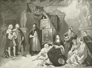 Raphael bemutatkozott Da Vincinek (mélynyomás) alkotó: American School