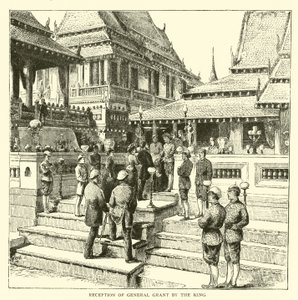 General Grant átvétele a király által alkotó: American School