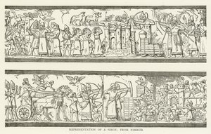 Egy ostrom ábrázolása; Nimrudtól alkotó: American School