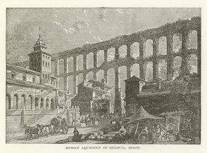 Római vízvezeték Segoviában, Spanyolországban alkotó: American School