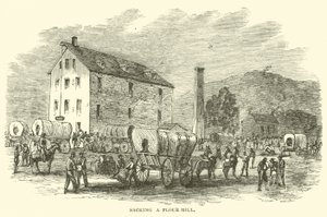 Lisztmalom kizsákolása, 1864. júl alkotó: American School