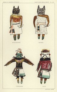 Salab Monwu, Hotsko, Turpockwa, Yaupa (színes litográfia) alkotó: American School