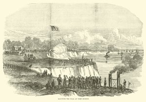 Tisztelgés a zászló előtt Port Hudsonban, 1863. július alkotó: American School