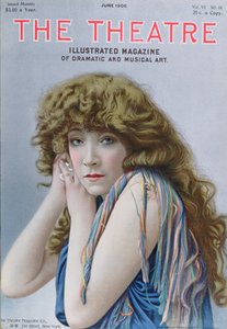 Sarah Bernhardt a varázslónő szerepében, Sardou darabja, a Theatre magazin címlapillusztrációja, 1906. június alkotó: American School