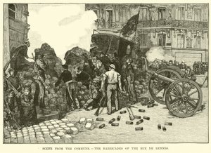 Jelenet a kommünből, a Rue de Rennes barikádjairól alkotó: American School