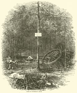 McPhersons halálának jelenete, 1864. július alkotó: American School