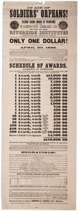 A Washington Library Co. második nagydíja a Riverside Institution támogatására!, 1867. május 20. alkotó: American School